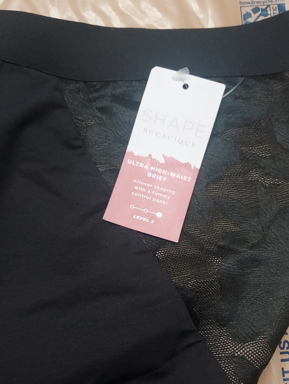 Cacique Shape Black Ultra High-Waist Brief 22/24